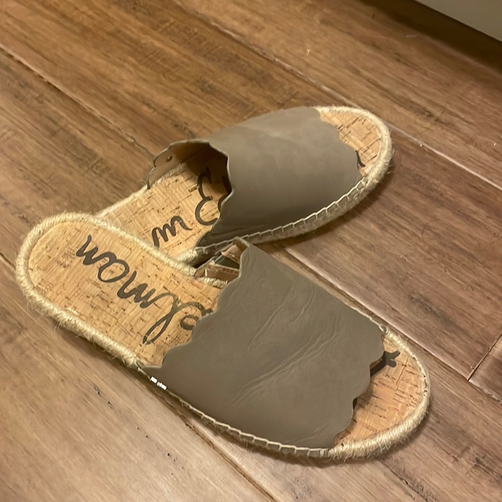 Sam Edelman Andy flat sander in flint grey-Size 7